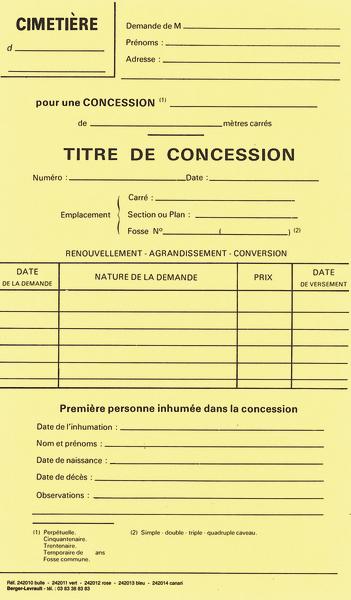 Titre de concession